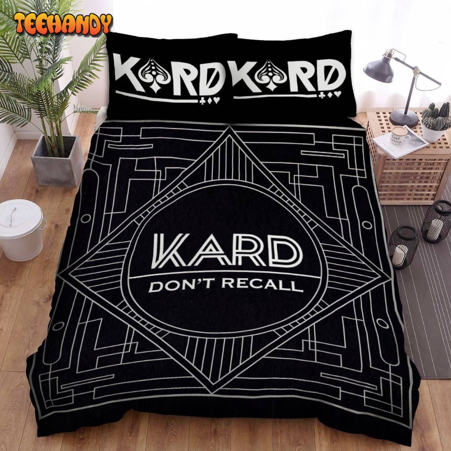 Kard Don’t Recall Album Black Version Spread Comforter Bedding Sets