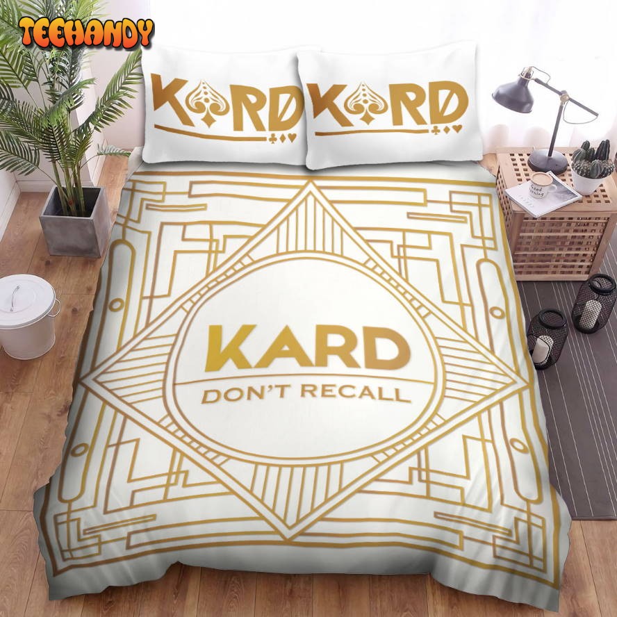 Kard Don’t Recall Album White Version Spread Comforter Bedding Sets