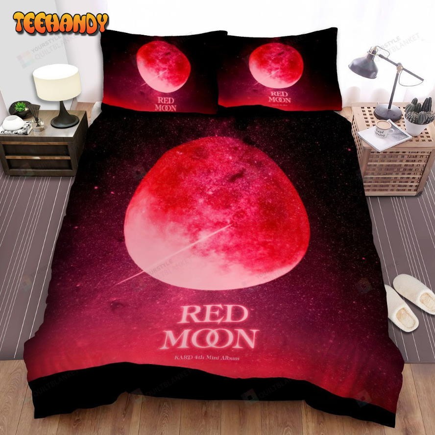 Kard Red Moon Album Bed Sheets Spread Comforter Duvet Cover Bedding Sets