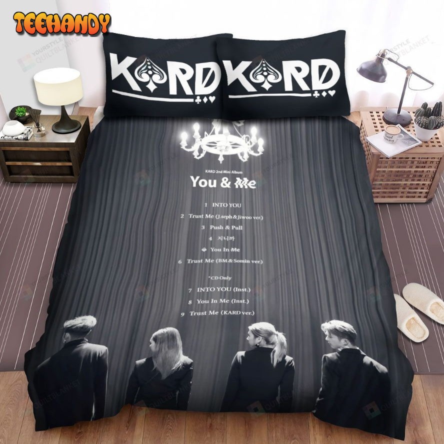 Kard You &amp Me Album Tracklist Spread Comforter Duvet Cover Bedding Sets