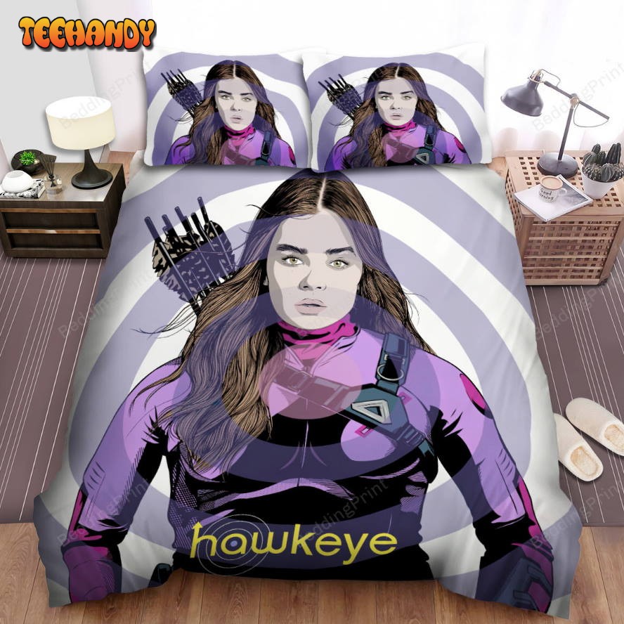 Kate Bishop In Hawkeye Series Digital Illustration Spread Duvet Cover Bedding Sets