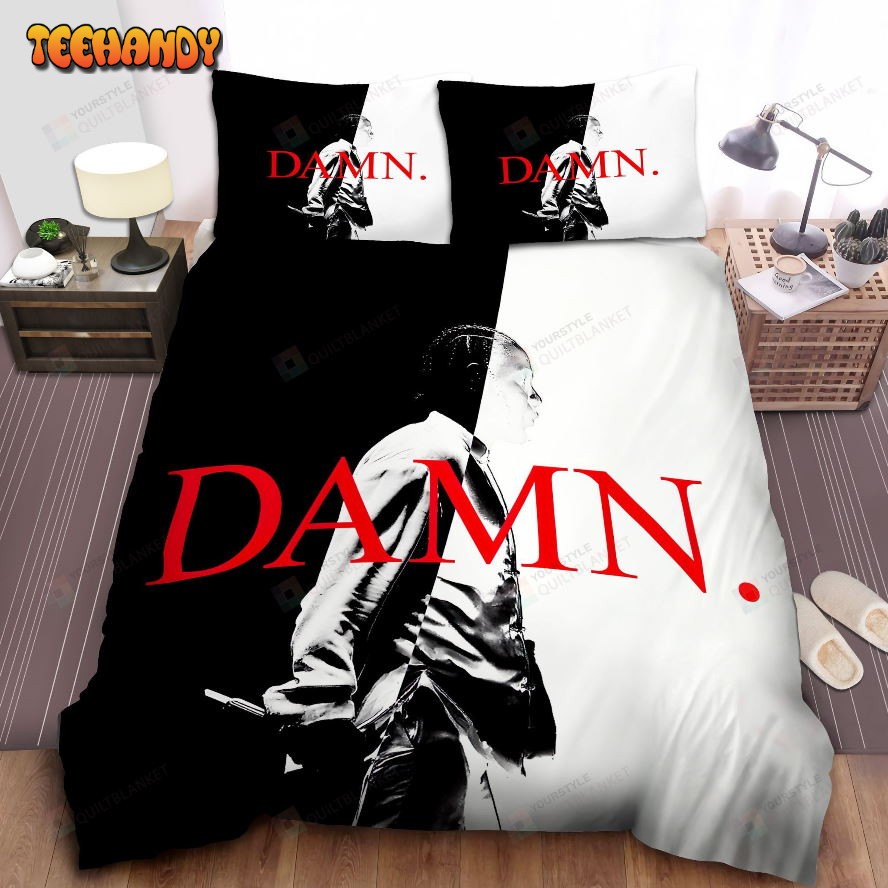 Kendrick Lamar Damn. Album Black &amp White Artwork Spread Bedding Sets