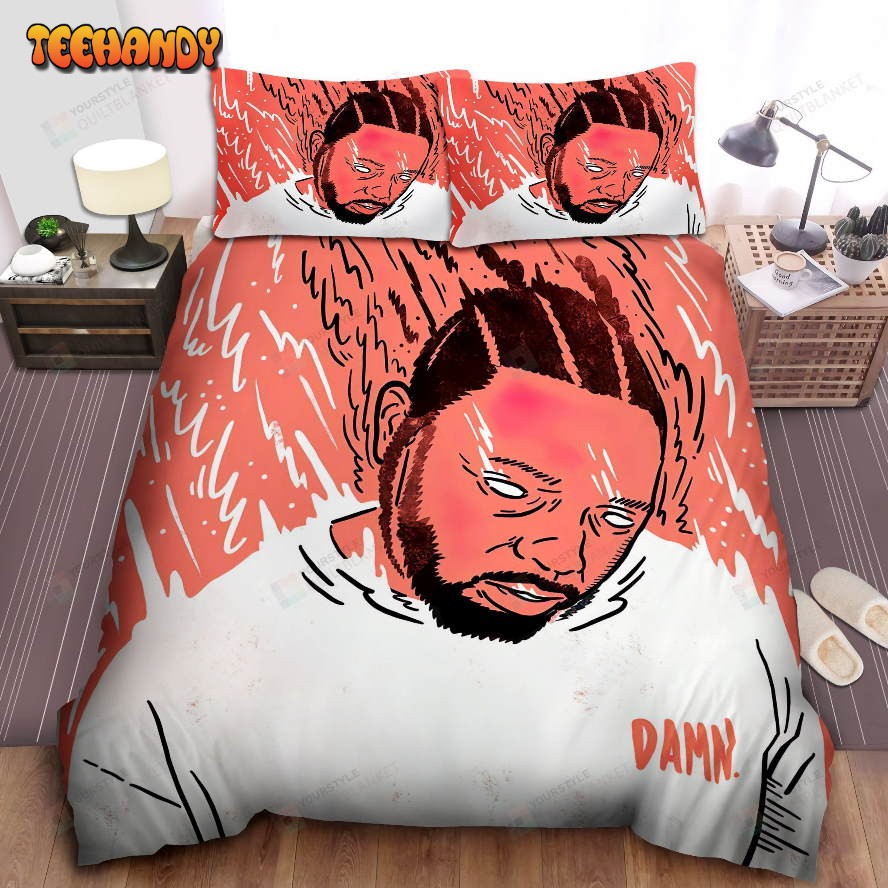 Kendrick Lamar In Damn. Album Illustration Spread Duvet Cover Bedding Sets