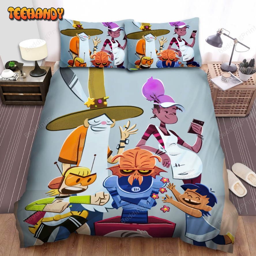 Kid Cosmic Main Characters Illustration Bed Sheets Spread Duvet Cover Bedding Sets