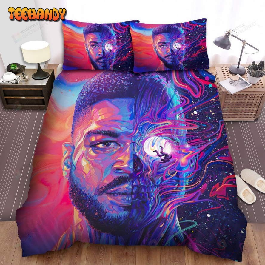 Kid Cudi Cover Album Man On The Moon Iii Spread Comforter Bedding Sets