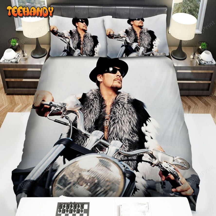 Kid Rock Riding A Bike Bed Sheets Duvet Cover Bedding Sets