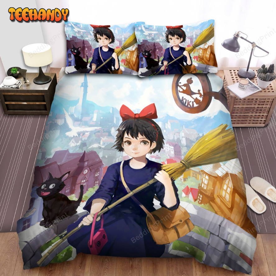 Kiki’s Delivery Service (1989) Movie Art 1 Bed Sheets Duvet Cover Bedding Sets