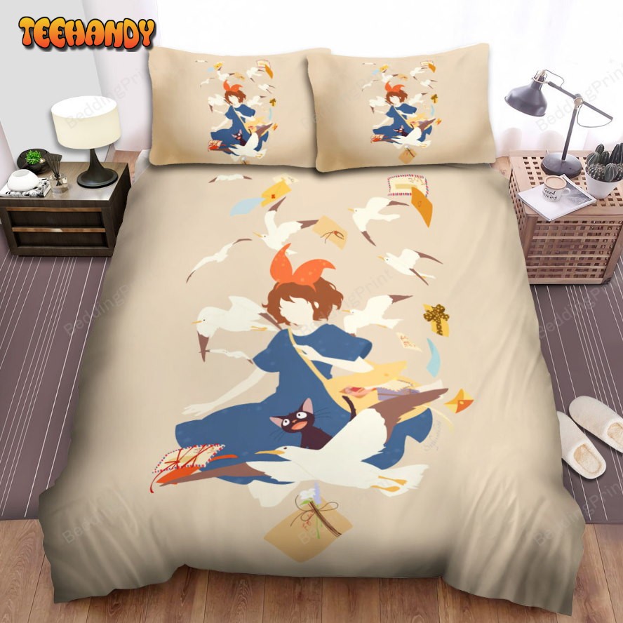 Kiki’s Delivery Service (1989) Movie Art 4 Bed Sheets Duvet Cover Bedding Sets