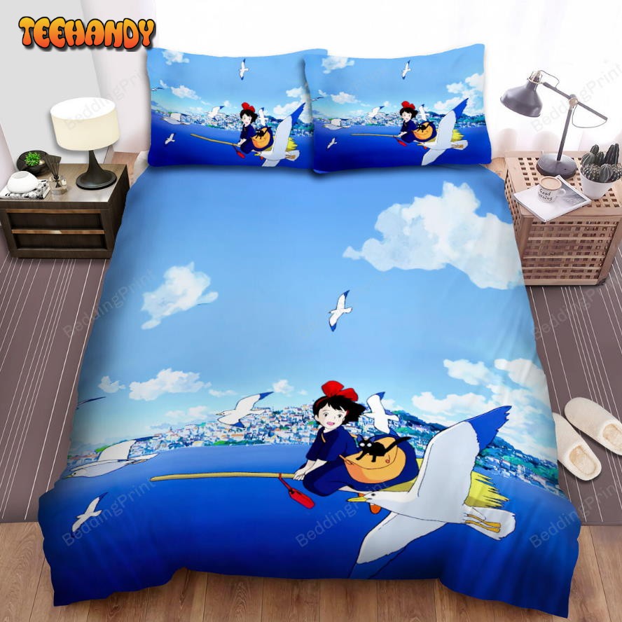 Kiki’s Delivery Service (1989) Movie Poster 10 Bed Sheets Duvet Cover Bedding Sets