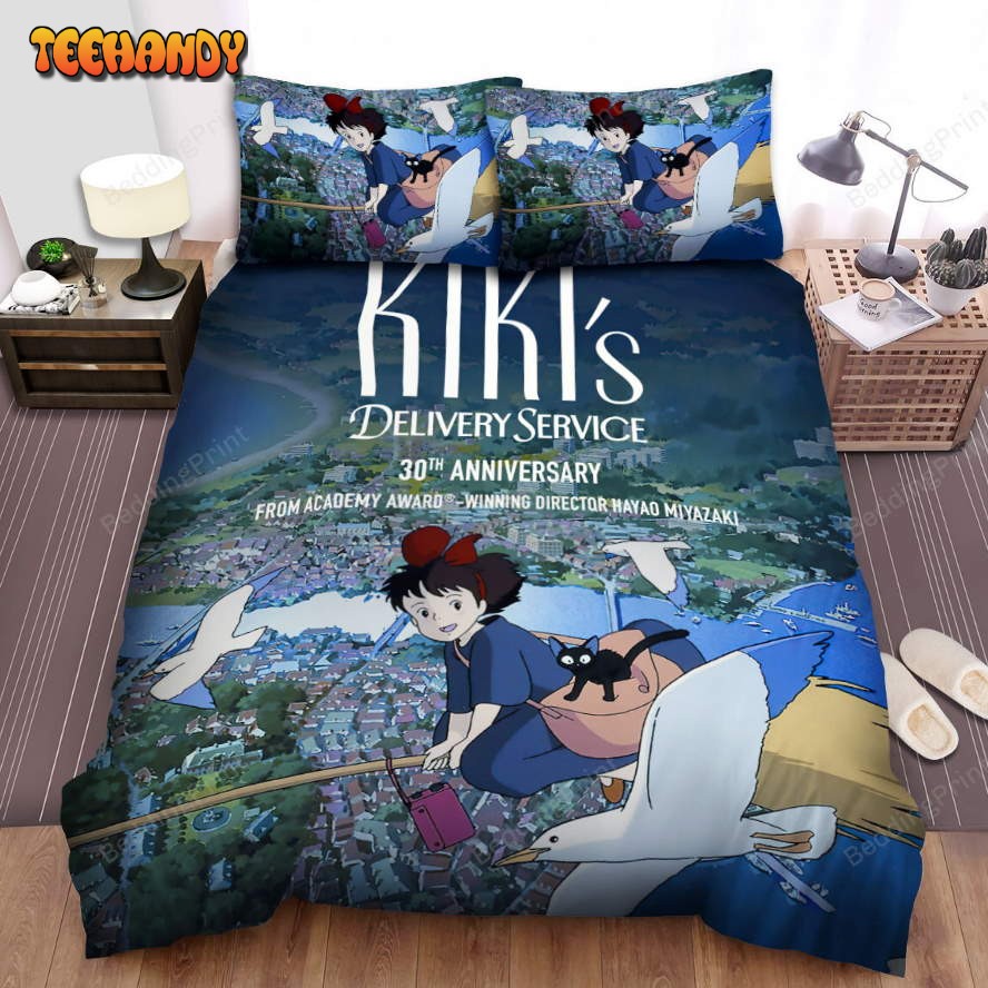 Kiki’s Delivery Service (1989) Movie Poster 7 Bed Sheets Duvet Cover Bedding Sets