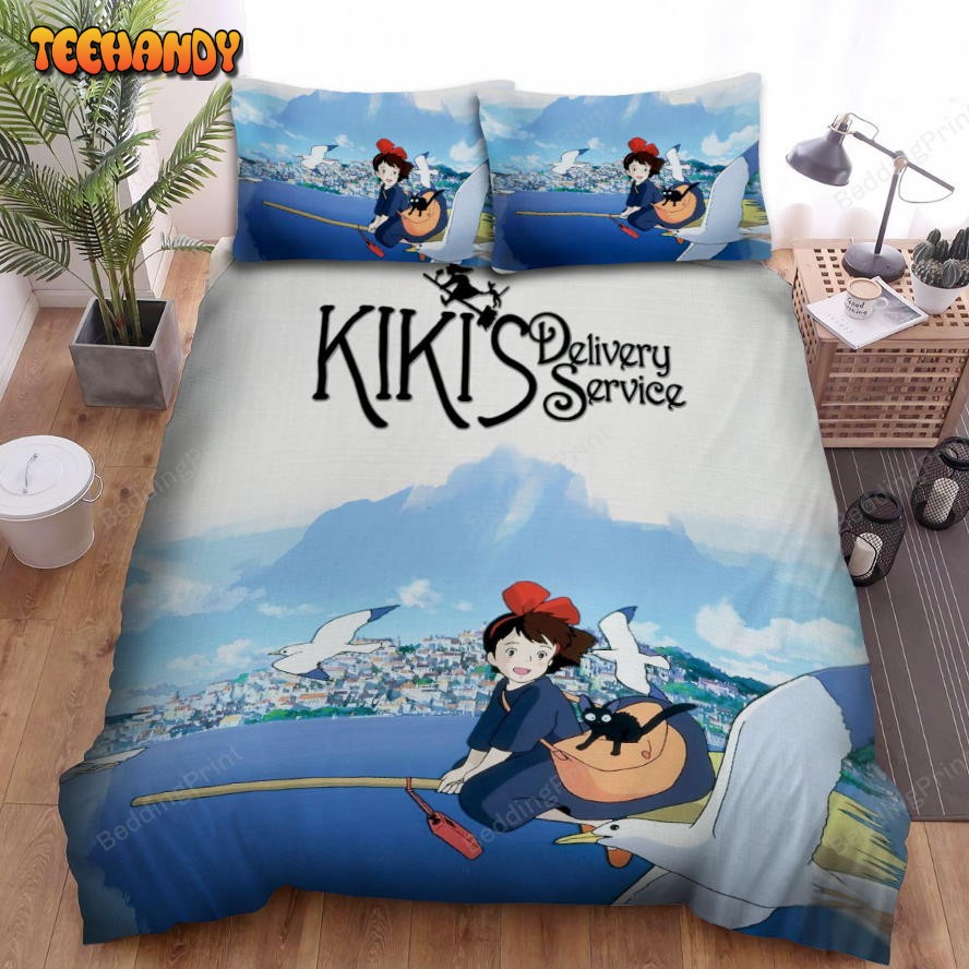 Kiki’s Delivery Service (1989) Movie Poster 9 Bed Sheets Duvet Cover Bedding Sets