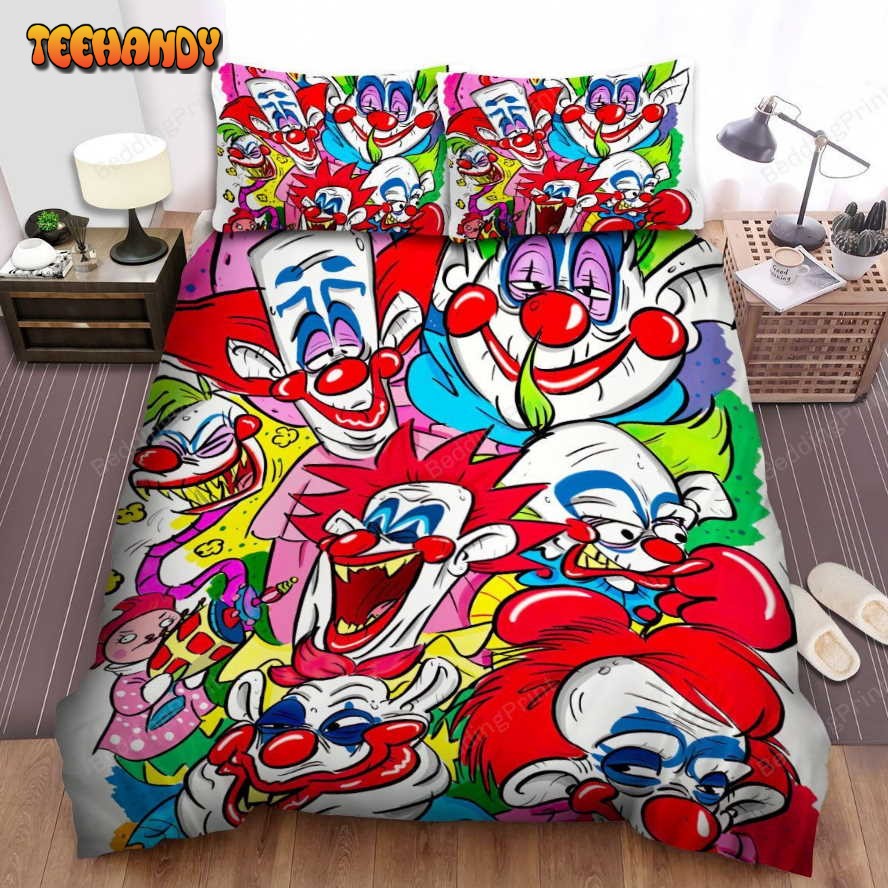 Killer Klowns From Outer Space Movie Colors Photo Duvet Cover Bedding Sets