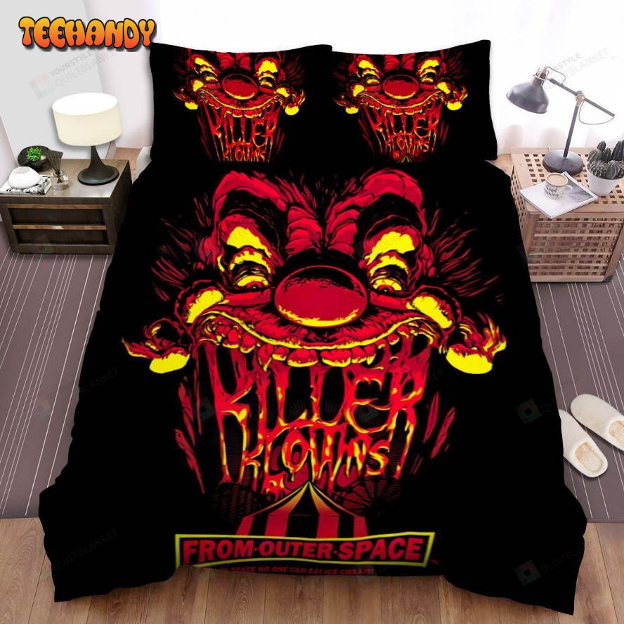 Killer Klowns From Outer Space Movie Poster Ii Photo Comforter Bedding Sets