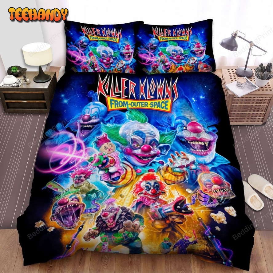 Killer Klowns From Outer Space Movie Poster Iv Photo Duvet Cover Bedding Sets