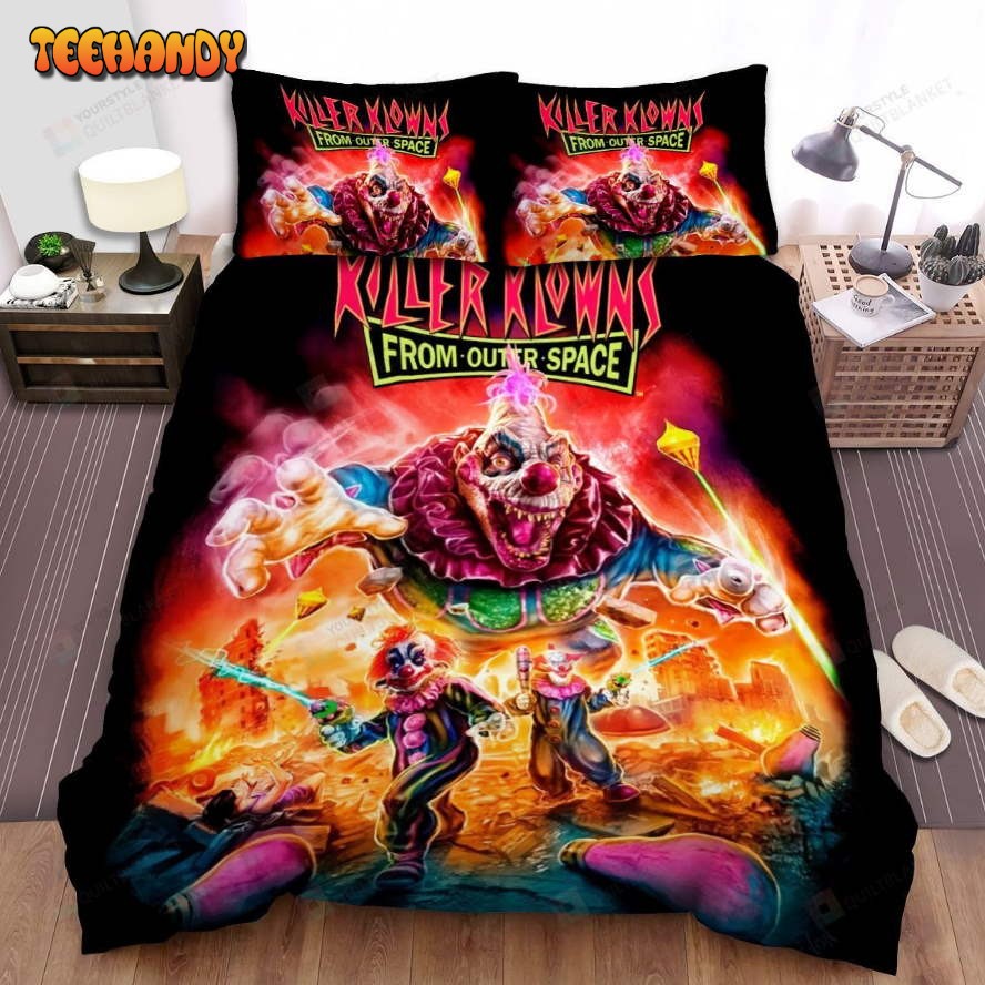 Killer Klowns From Outer Space Movie Poster Vii Photo Comforter Bedding Sets