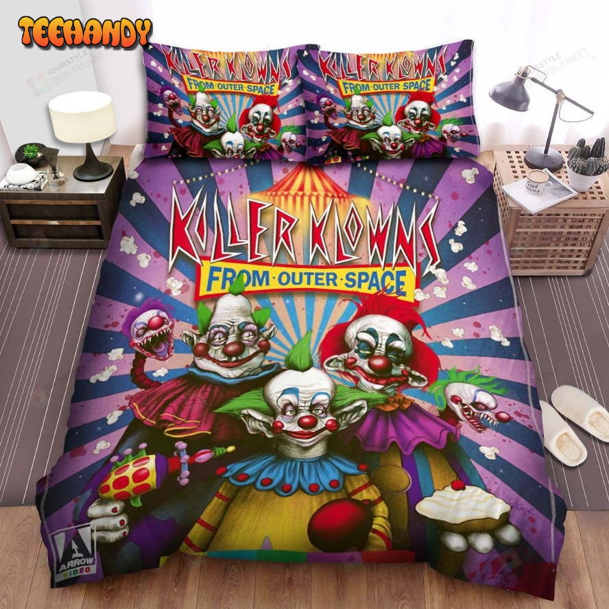 Killer Klowns From Outer Space Movie Poster Viii Photo Comforter Bedding Sets