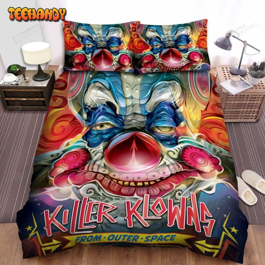 Killer Klowns From Outer Space Movie Poster Xi Photo Comforter Bedding Sets