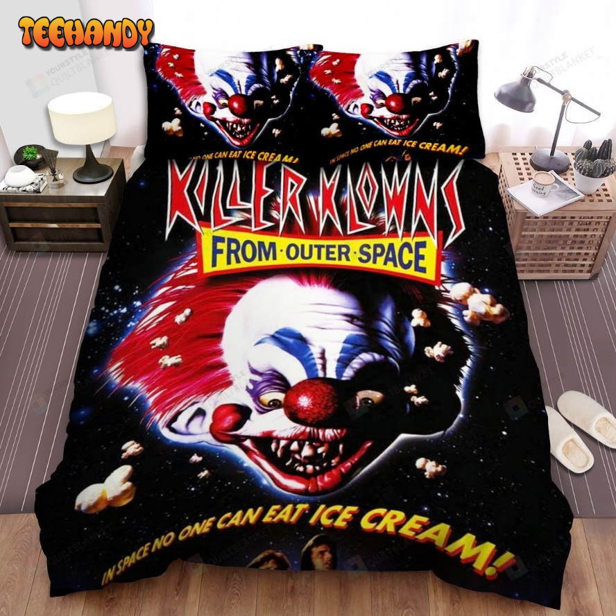 Killer Klowns From Outer Space Movie Poster Xiii Photo Comforter Bedding Sets