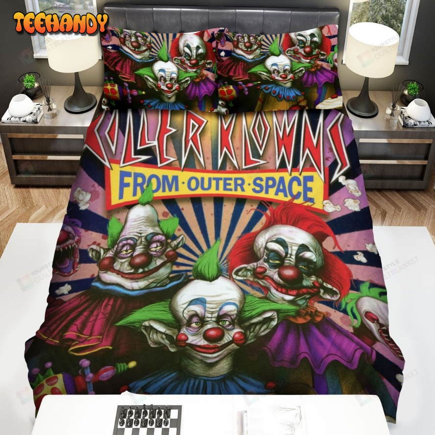 Killer Klowns From Outer Space Movie Poster Xiv Photo Comforter Bedding Sets