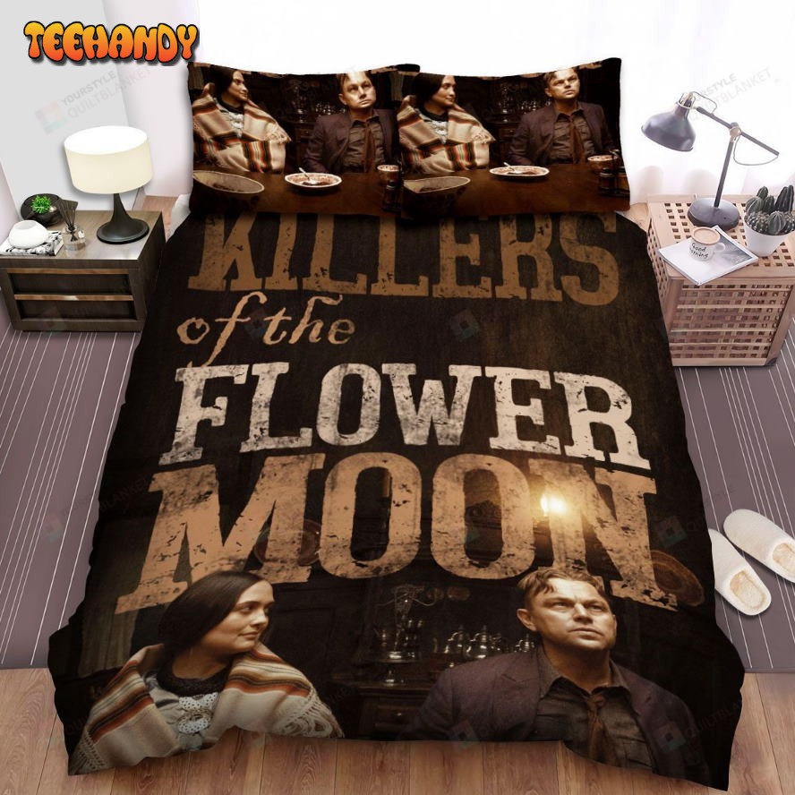 Killers Of The Flower Moon Poster 2 Spread Comforter Duvet Cover Bedding Sets