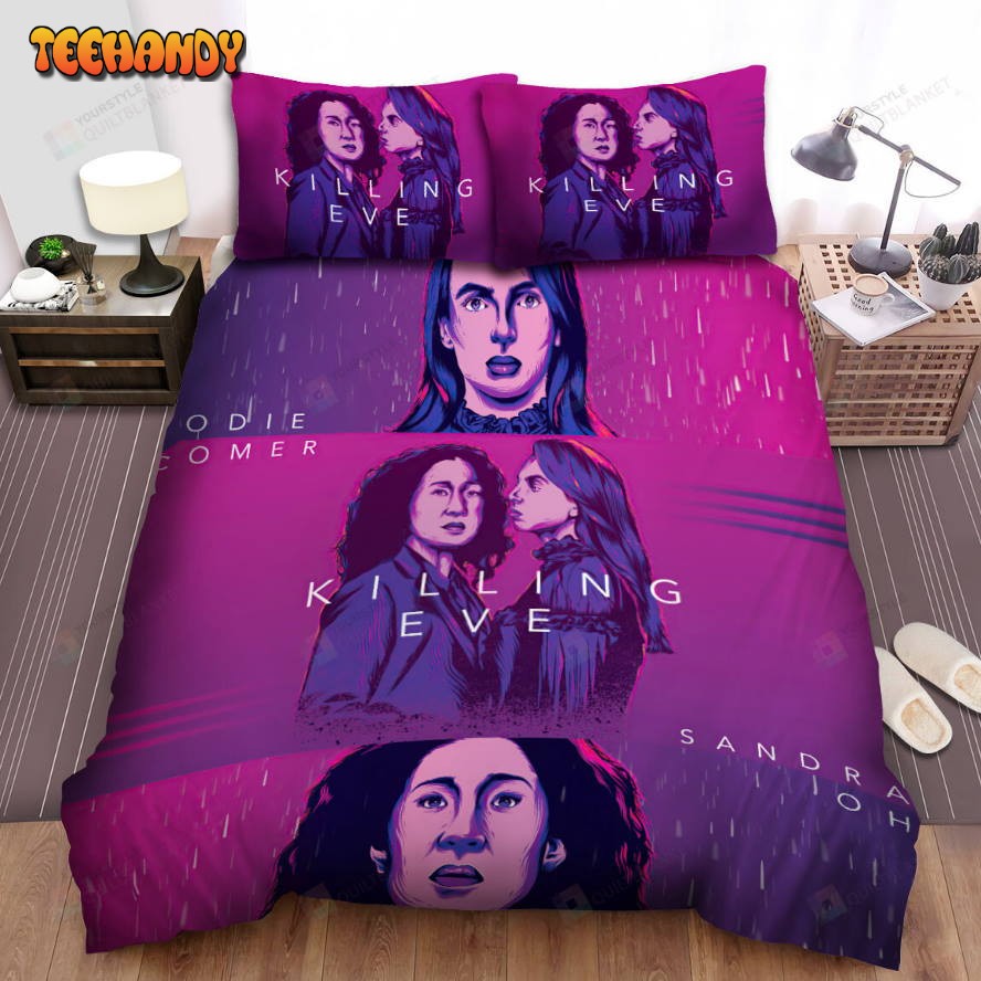 Killing Eve (2018–2022) Movie Digital Art 3 Bed Sheets Duvet Cover Bedding Sets