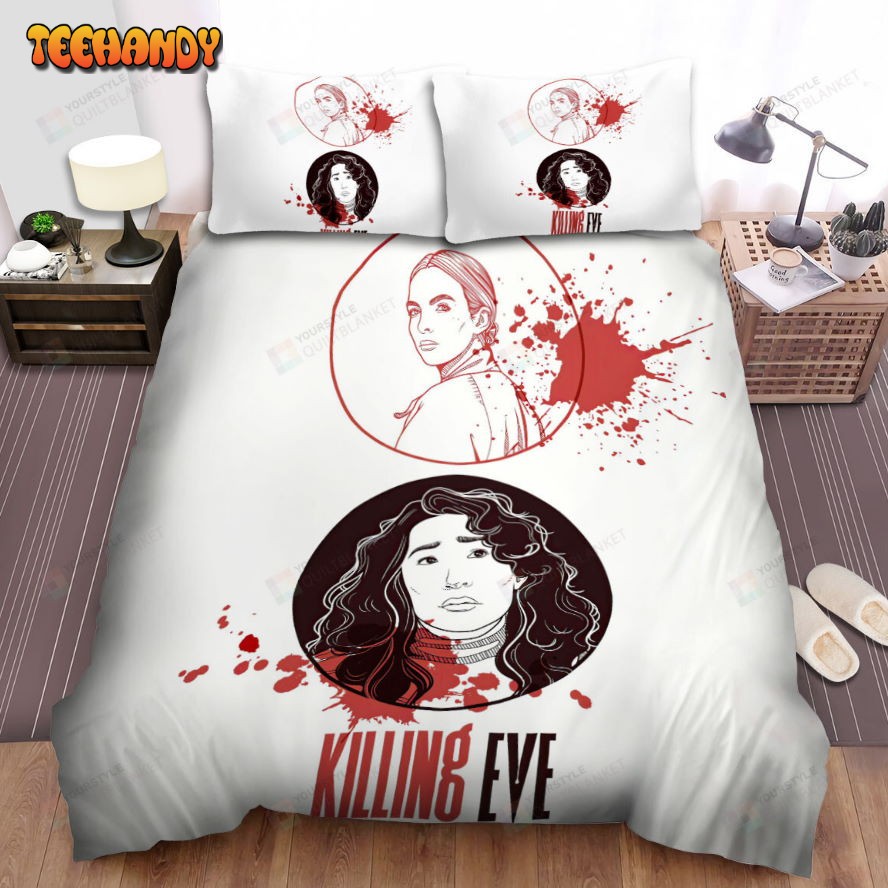 Killing Eve (2018–2022) Movie Digital Art 8 Bed Sheets Duvet Cover Bedding Sets