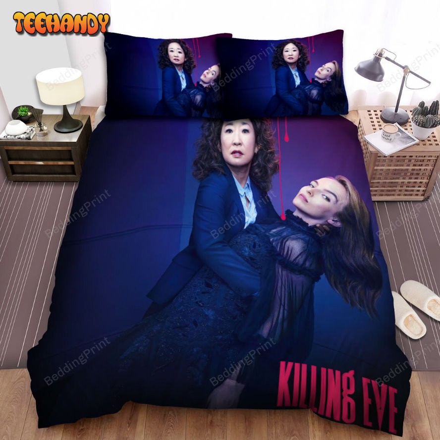 Killing Eve (2018–2022) Movie Poster 3 Bed Sheets Duvet Cover Bedding Sets