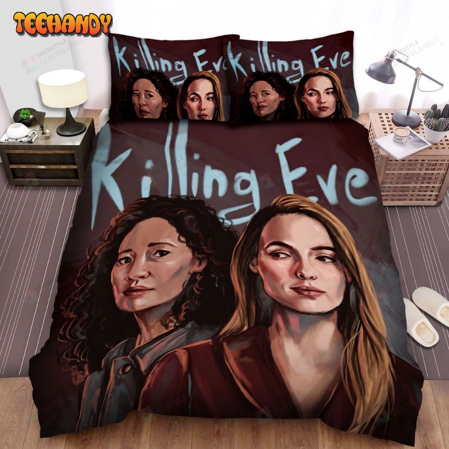 Killing Eve (2018–2022) Movie Poster Artwork Bed Sheets Duvet Cover Bedding Sets