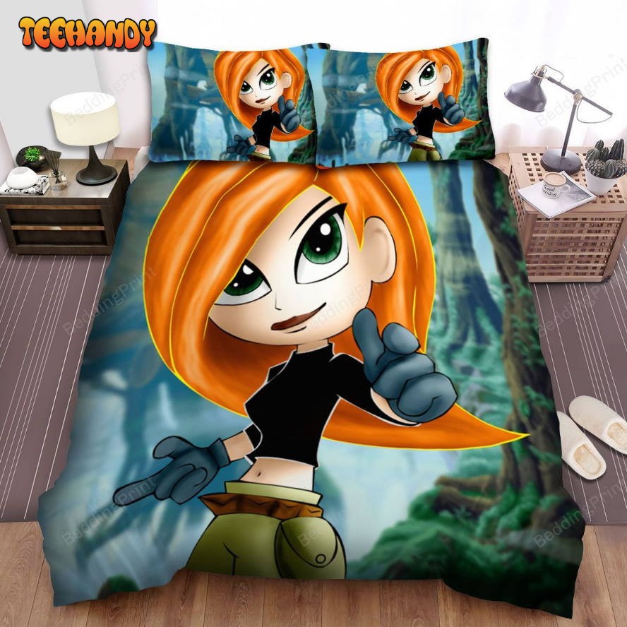 Kim Possible Kid Illustration Bed Sheets Spread Duvet Cover Bedding Sets