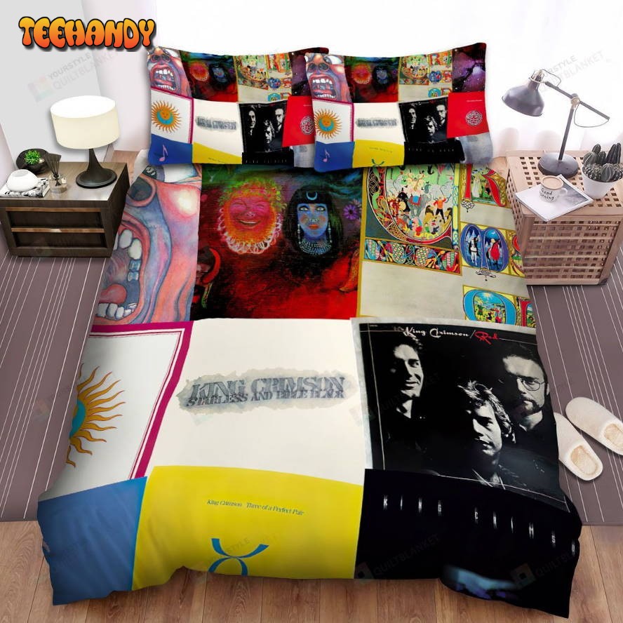 King Crimson David Cross Album Covers Spread Comforter Bedding Sets