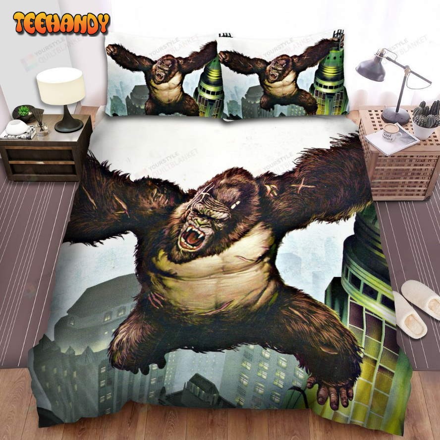 King Kong (2005) Movie Art 3 Spread Comforter Duvet Cover Bedding Sets