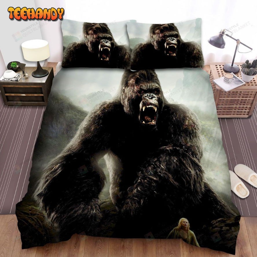 King Kong (2005) Movie Poster 4 Spread Comforter Duvet Cover Bedding Sets