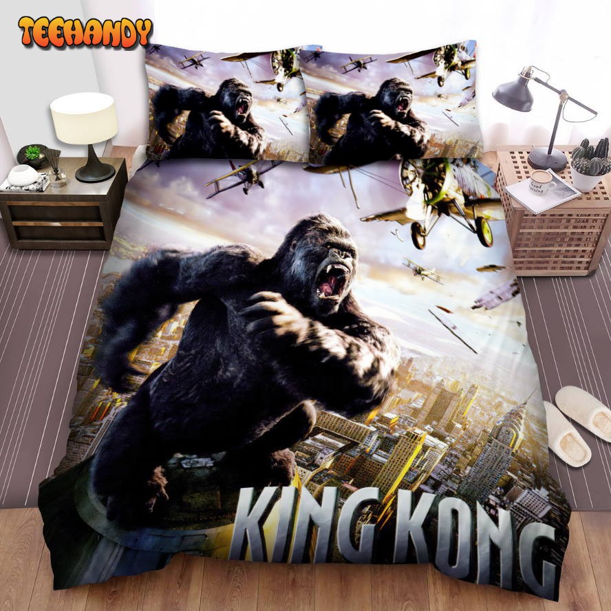 King Kong (2005) Movie Poster 6 Spread Comforter Duvet Cover Bedding Sets