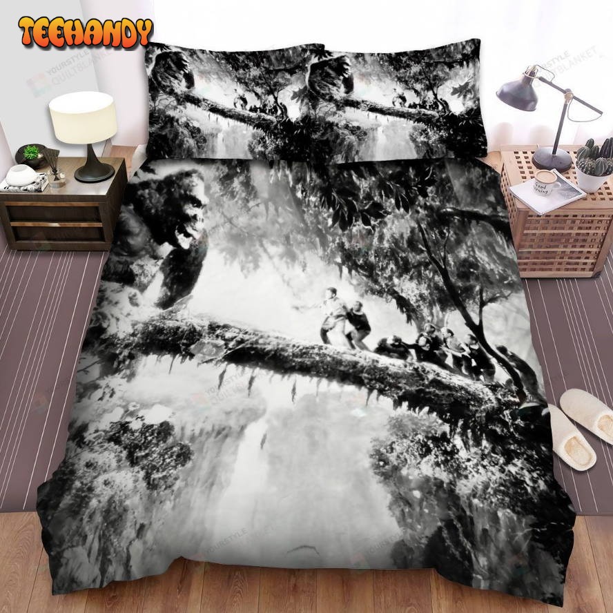 King Kong Movie Fear Image Spread Comforter Duvet Cover Bedding Sets