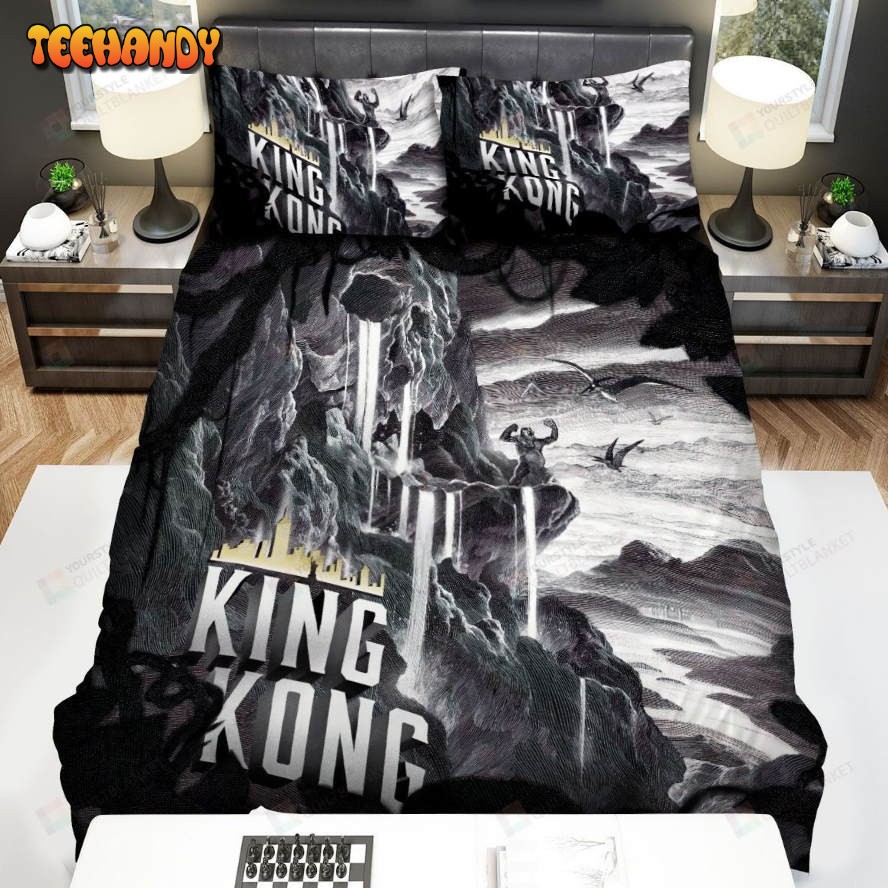 King Kong Movie Poster Ii Photo Spread Comforter Duvet Cover Bedding Sets