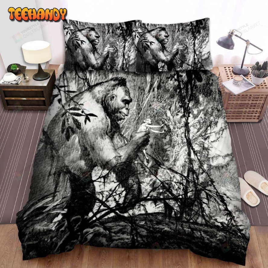 King Kong Movie Poster Iv Photo Spread Comforter Duvet Cover Bedding Sets