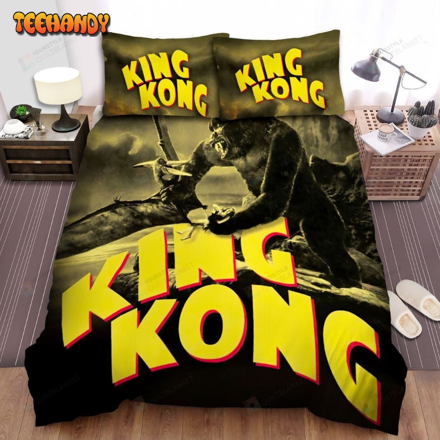 King Kong Movie Poster Xxii Photo Spread Comforter Duvet Cover Bedding Sets