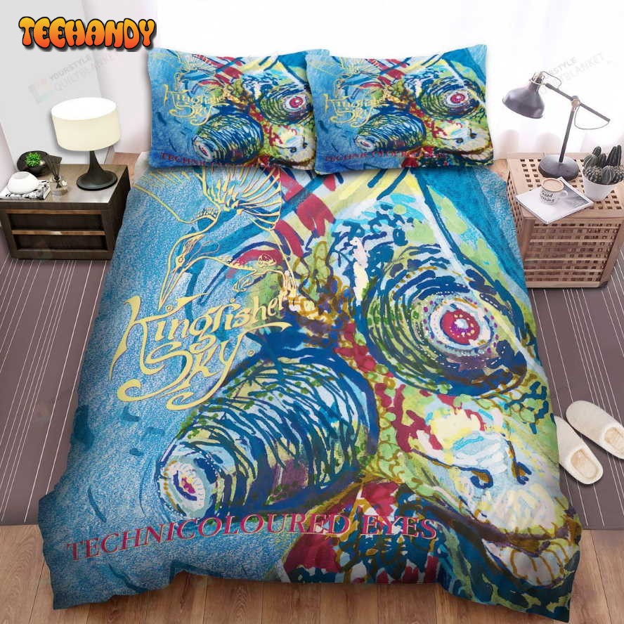 Kingfisher Technicoloured Eyes Album Music Spread Comforter Bedding Sets