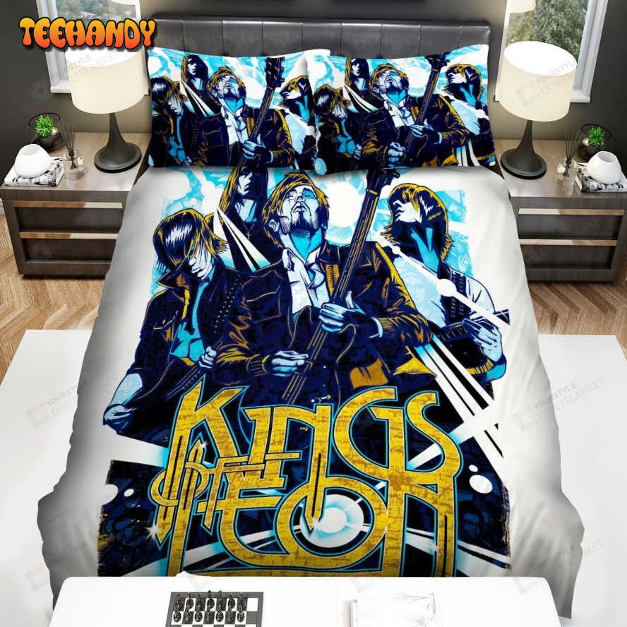 Kings Of Leon Band Art Bed Sheets Spread Comforter Duvet Cover Bedding Sets