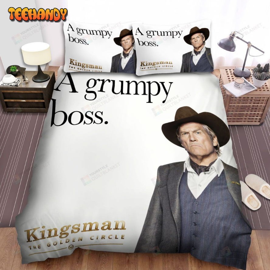 Kingsman The Golden Circle Movie A Grumpy Boss Poster Comforter Bedding Sets