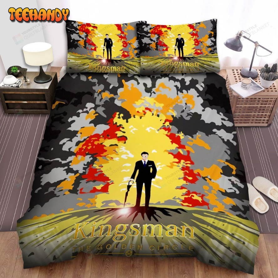 Kingsman The Golden Circle Movie Color Painting Poster Comforter Bedding Sets