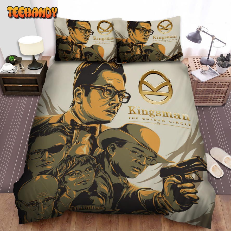 Kingsman The Golden Circle Movie Digital Art Iii Spread Comforter Bedding Sets