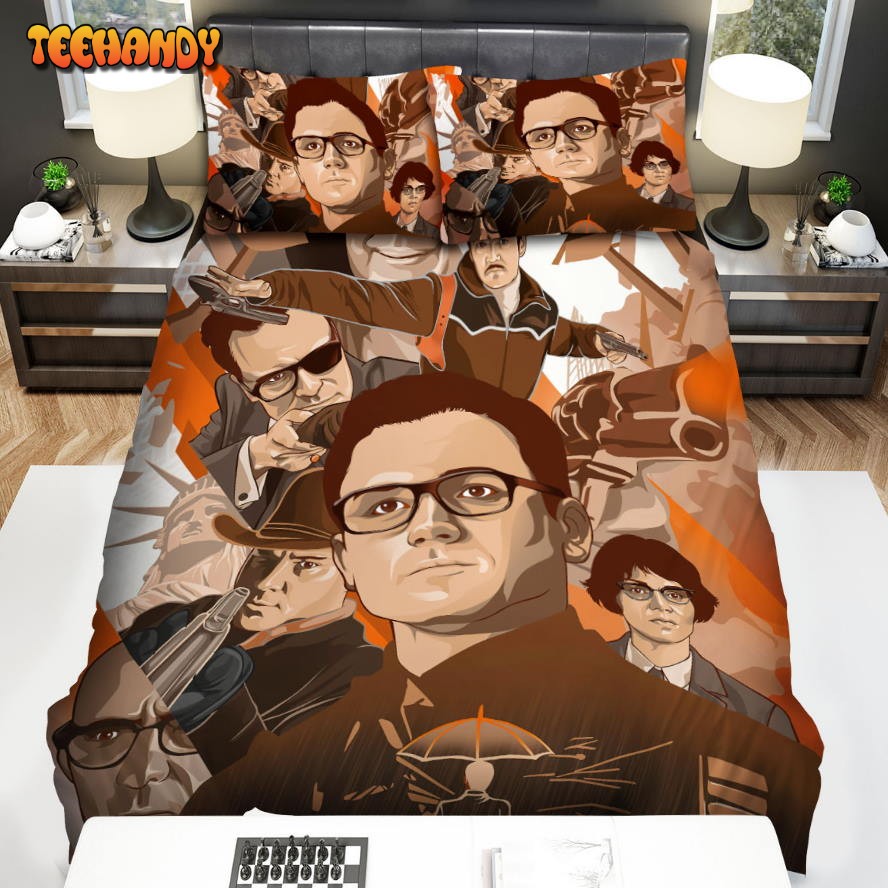 Kingsman The Golden Circle Movie Digital Art Iv Spread Comforter Bedding Sets