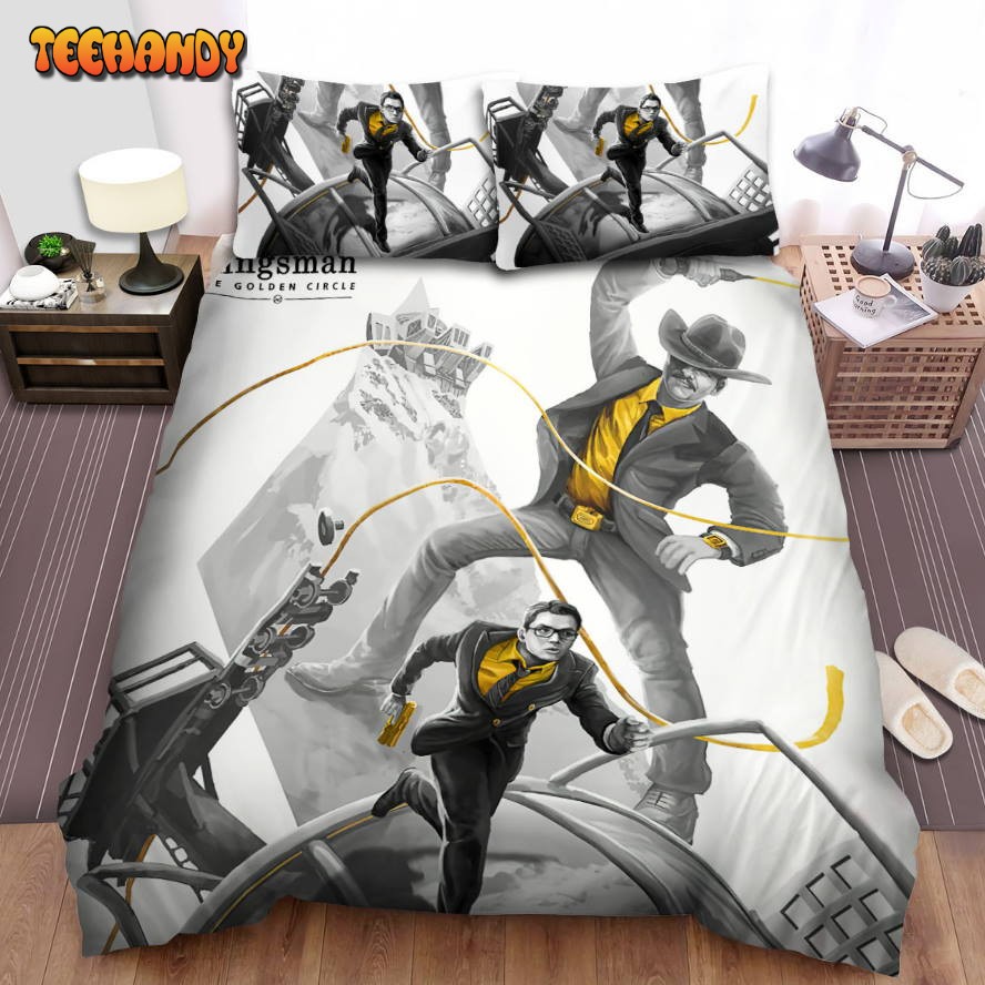 Kingsman The Golden Circle Movie Gary Running Poster Comforter Bedding Sets