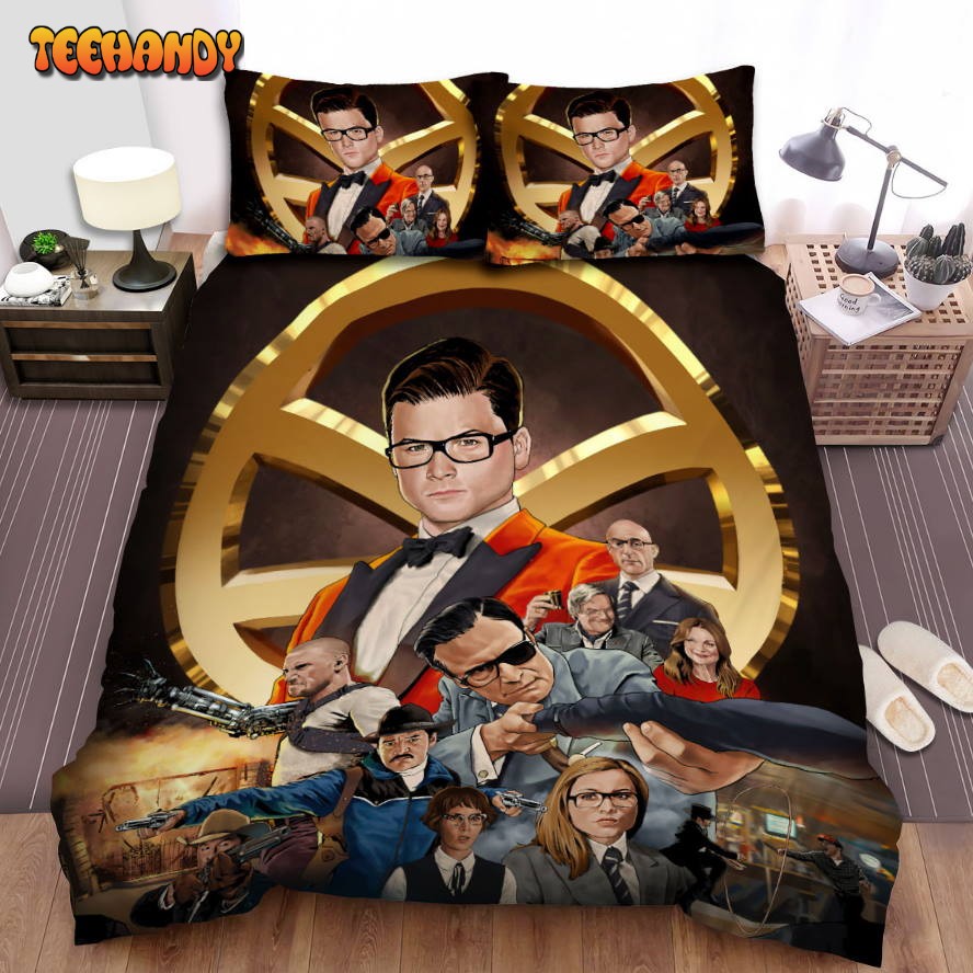 Kingsman The Golden Circle Movie Logo Film Behind Poster Comforter Bedding Sets