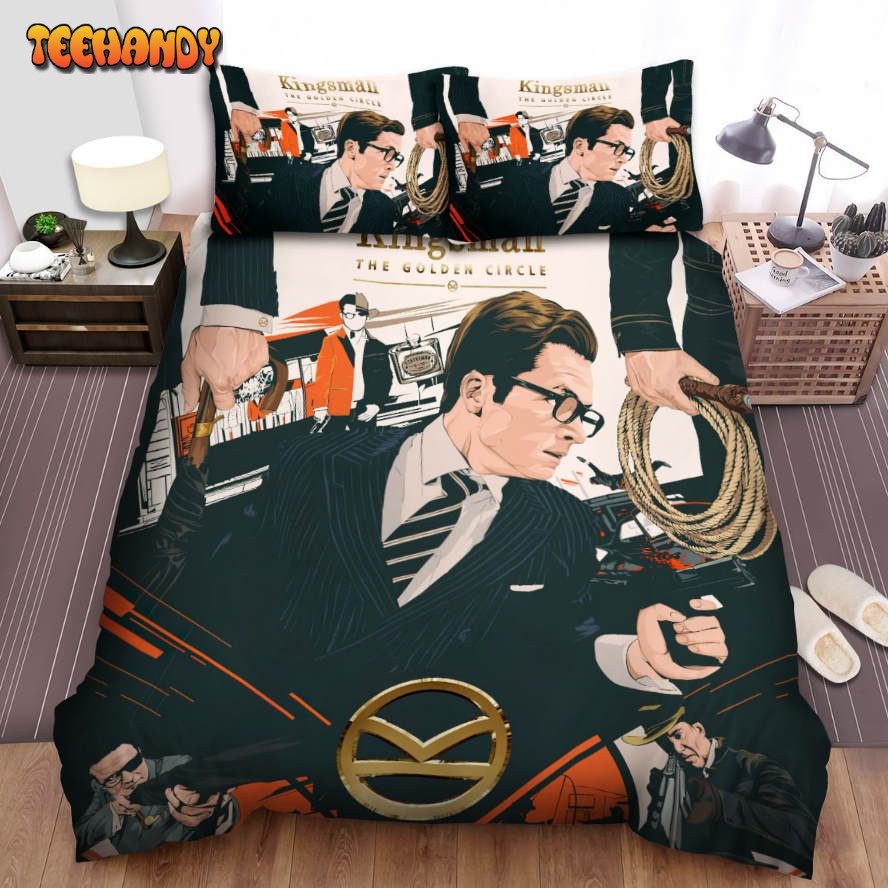 Kingsman The Golden Circle Movie Poster I Comforter Duvet Cover Bedding Sets