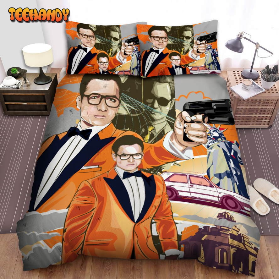 Kingsman The Golden Circle Movie Poster Ii Comforter Duvet Cover Bedding Sets