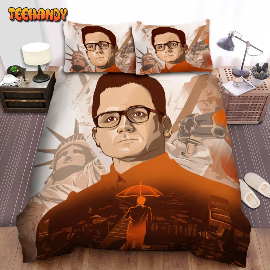 Kingsman The Golden Circle Movie Poster Iii Spread Comforter Bedding Sets