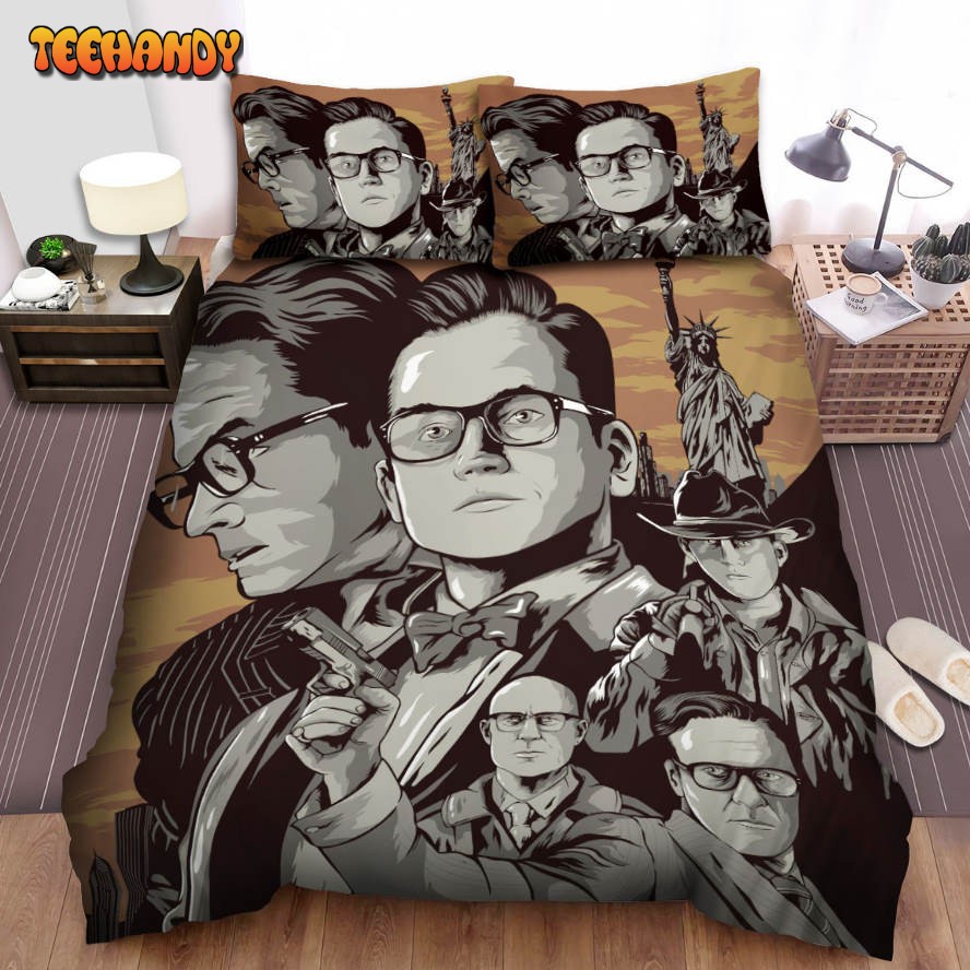 Kingsman The Golden Circle Movie Statue Of Liberty Behind Poster Bedding Sets