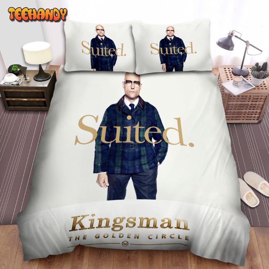 Kingsman The Golden Circle Movie Suited Poster Spread Comforter Bedding Sets